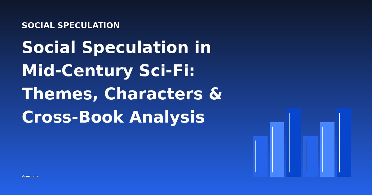 Social Speculation in Mid-Century Sci-Fi: Themes, Characters & Cross-Book Analysis